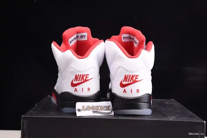 Rep TB Jordan Tongue (2020) 5 Retro Air Fire DA1911-102 Silver Red 0611